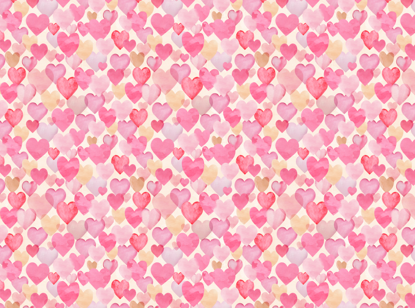Watercolor Hearts Image Transfer Paper
