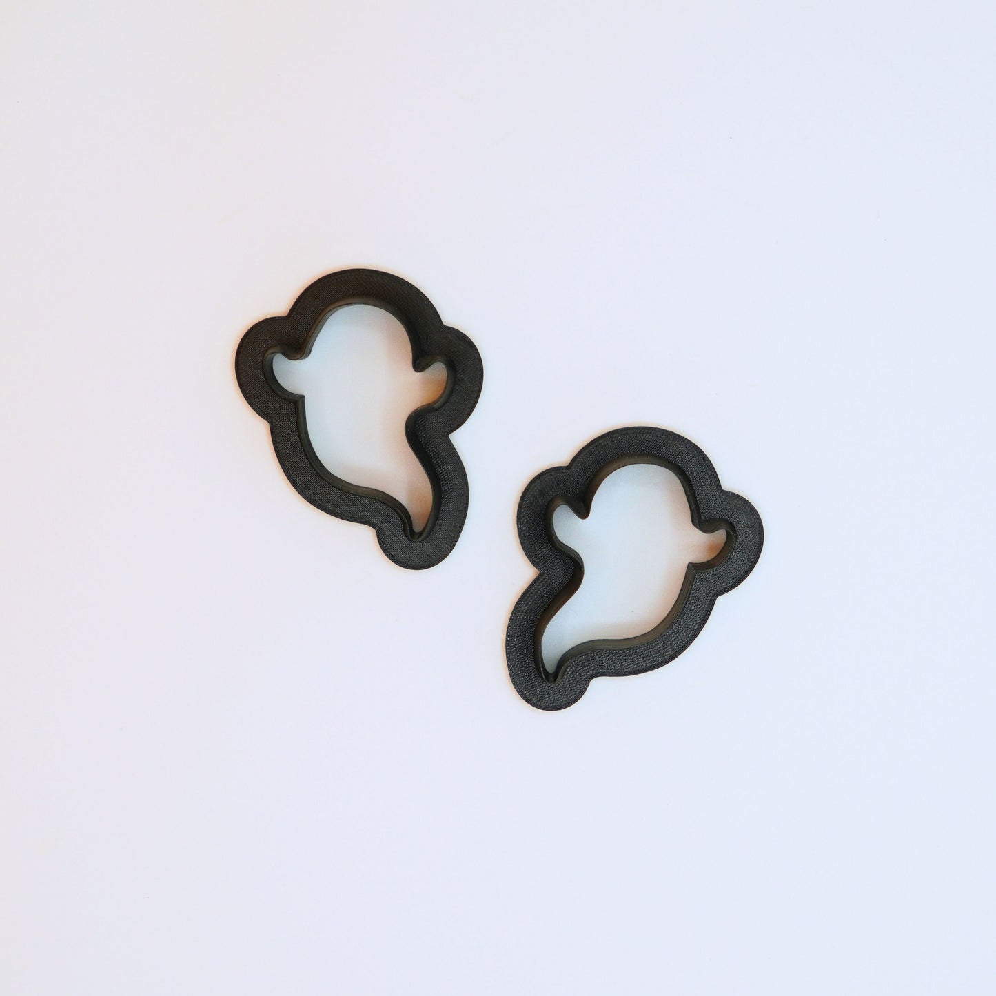 Cute Ghost Clay Cutter – Halloween Polymer Clay Jewelry Tool (Single or Mirrored Set)