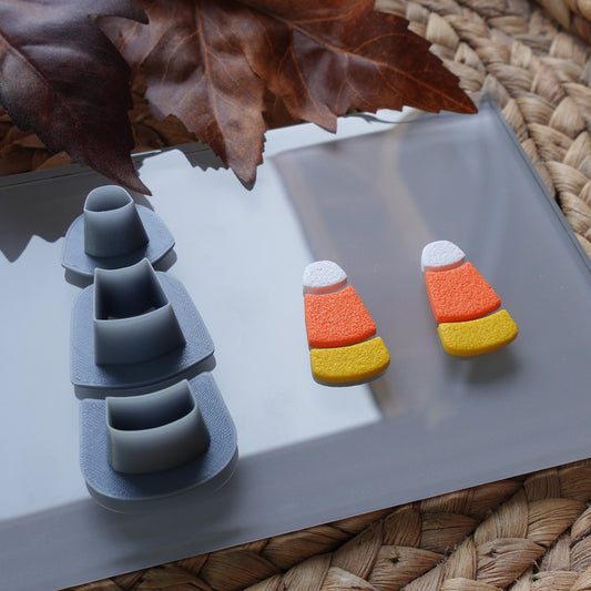 Candy Corn Clay Cutter Dangle Set