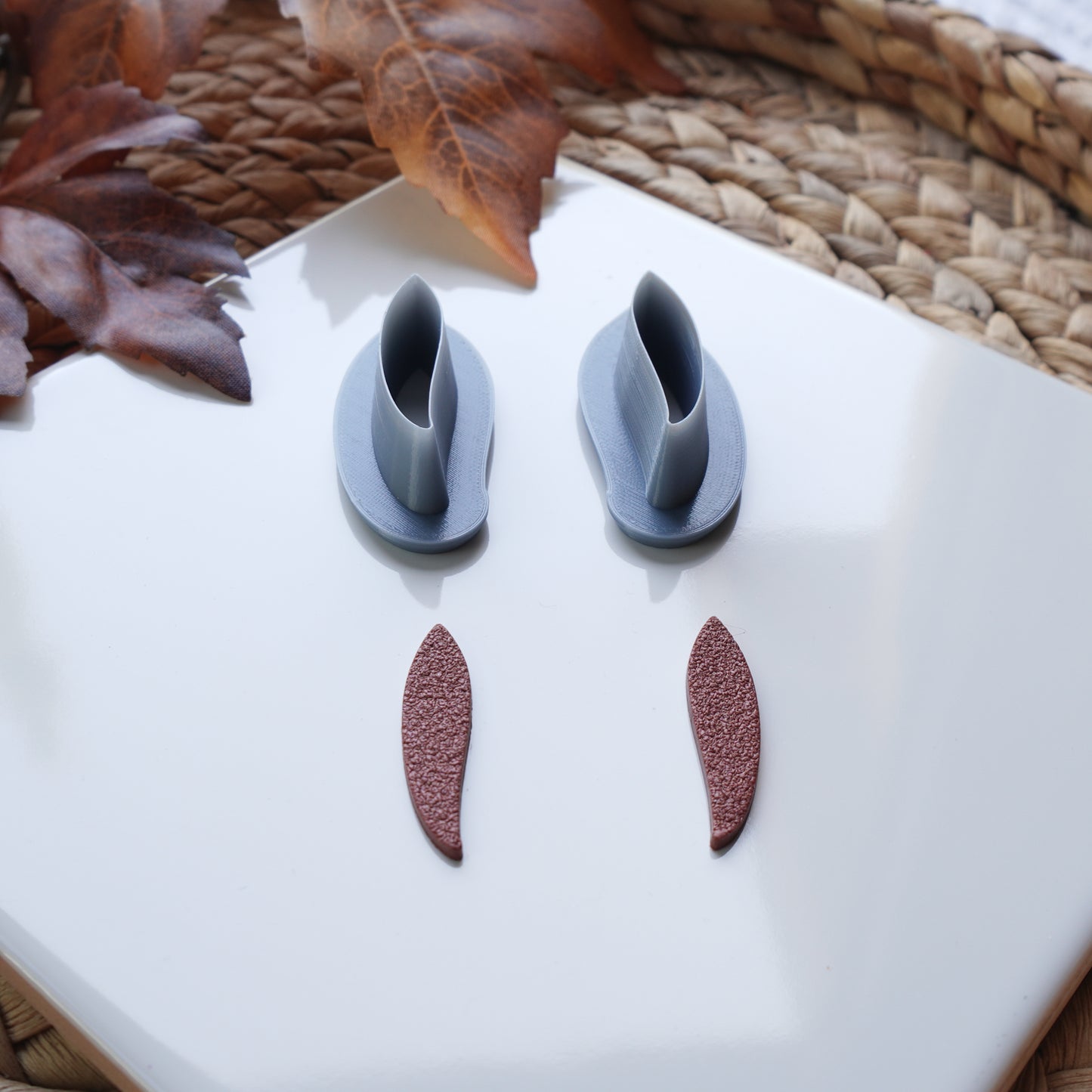 Feather Clay Cutter Set (Mirrored)