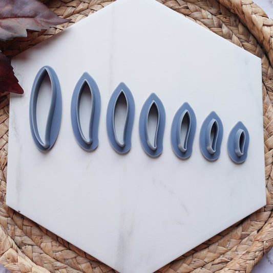 Feather Clay Cutter Set (Mirrored)