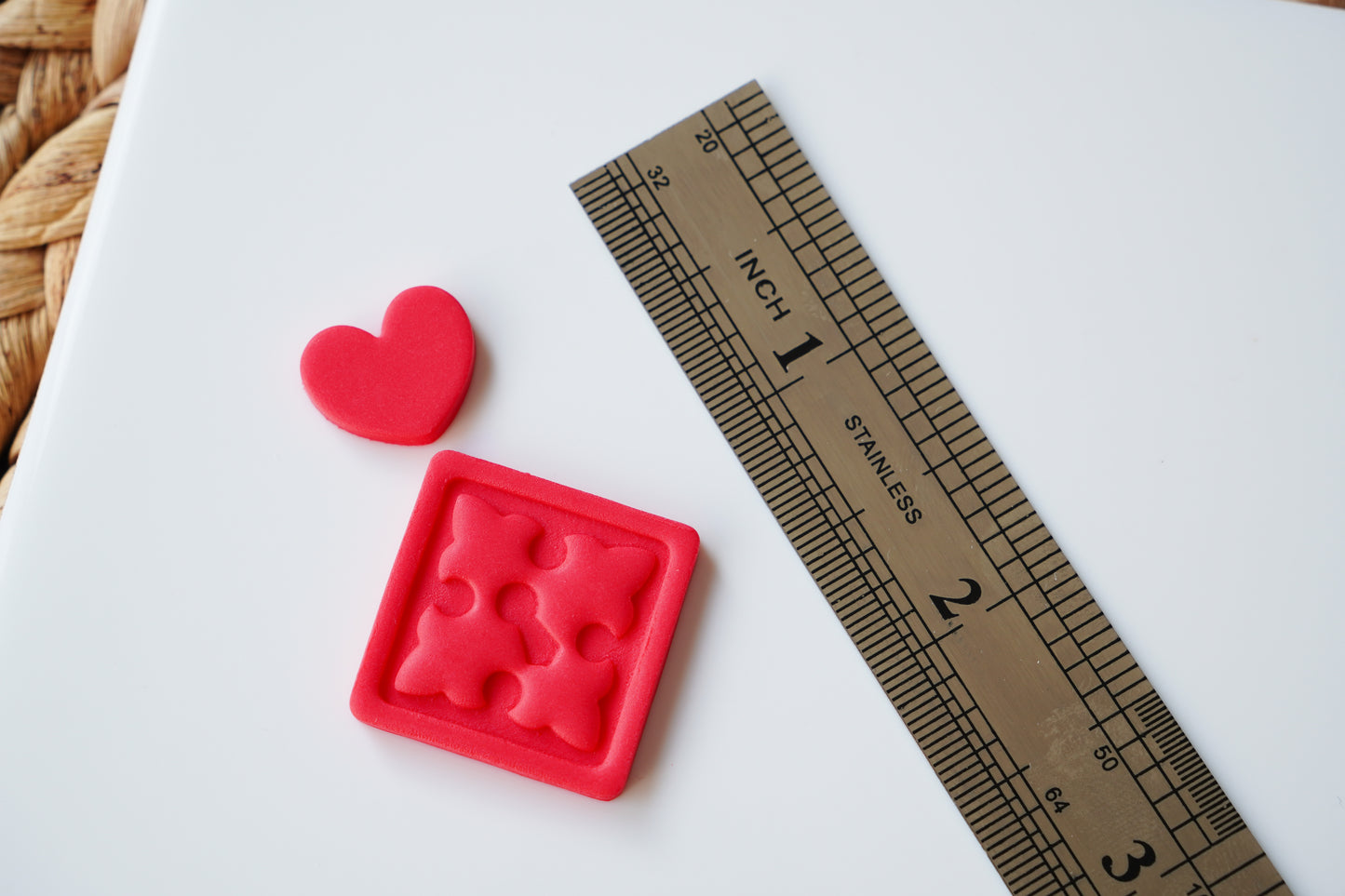 Cupid’s Lock Embossing Clay Cutter – Heart & Lock Dangle Set