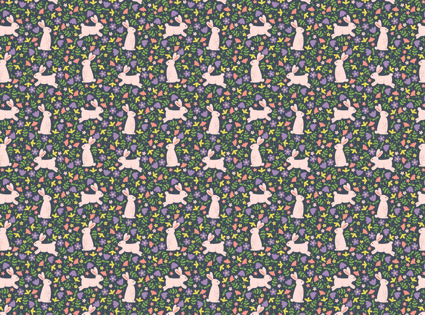 Scandinavian Bunny Easter Transfer Sheet