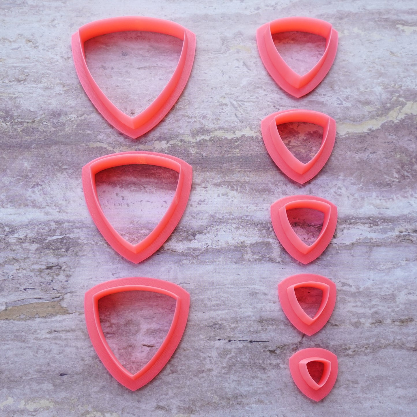 Trillion Isosceles Puffy Triangle Clay Cutter