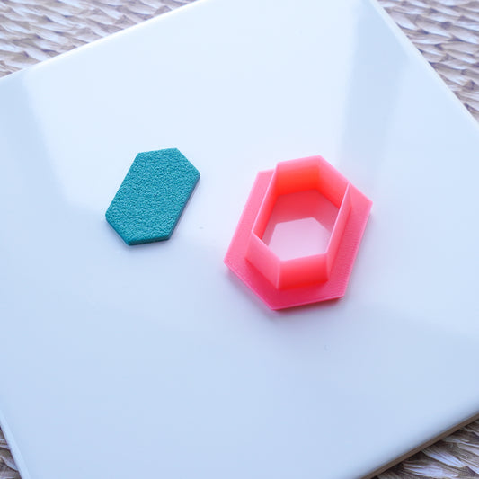 Elongated Hexagon Clay Cutter