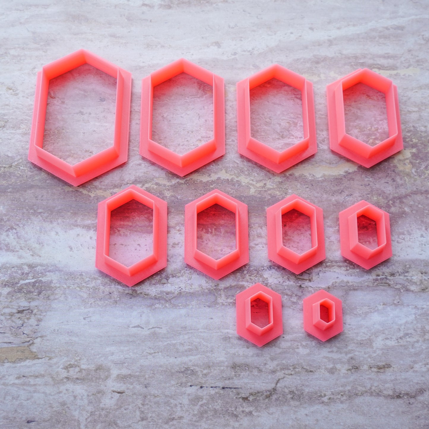 Elongated Hexagon Clay Cutter