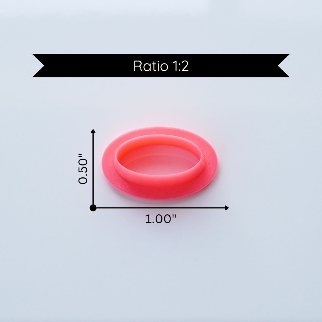 Oval Clay Cutter - 1:2 Ratio