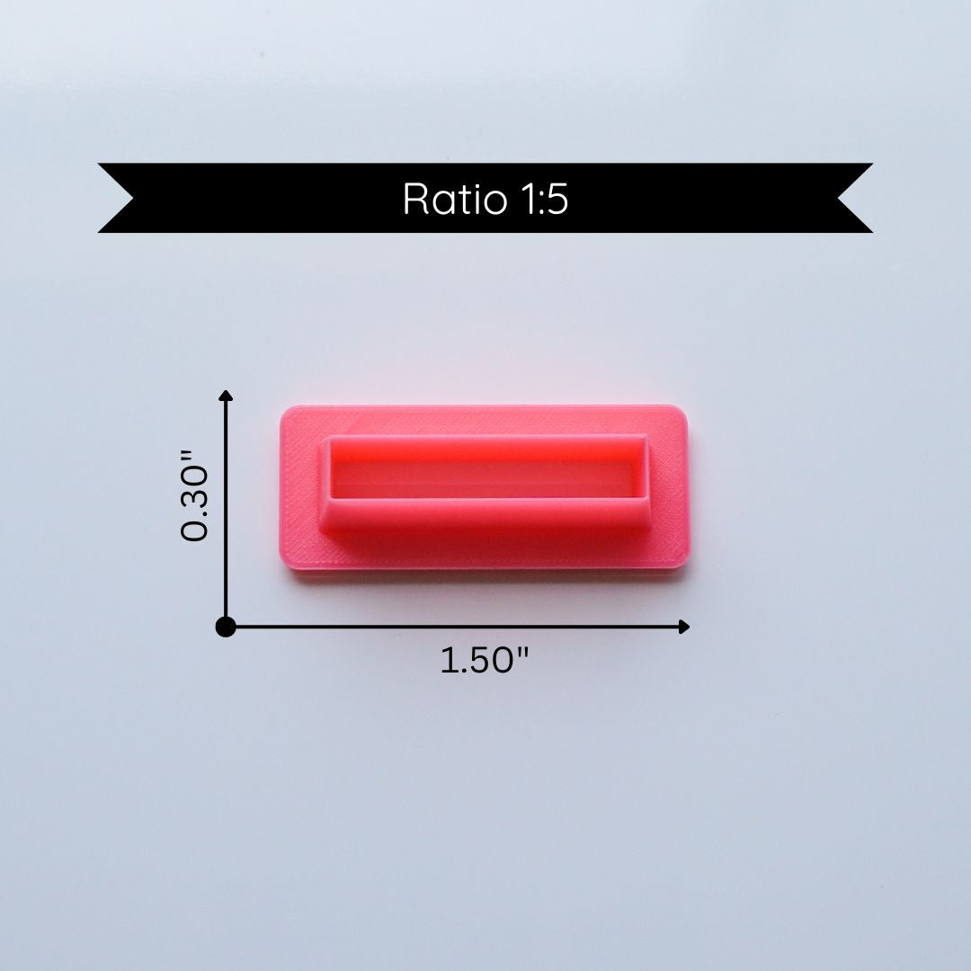 Rectangle Clay Cutter - 1:5 Ratio