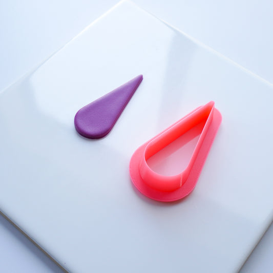 Narrow Teardrop Clay Cutter