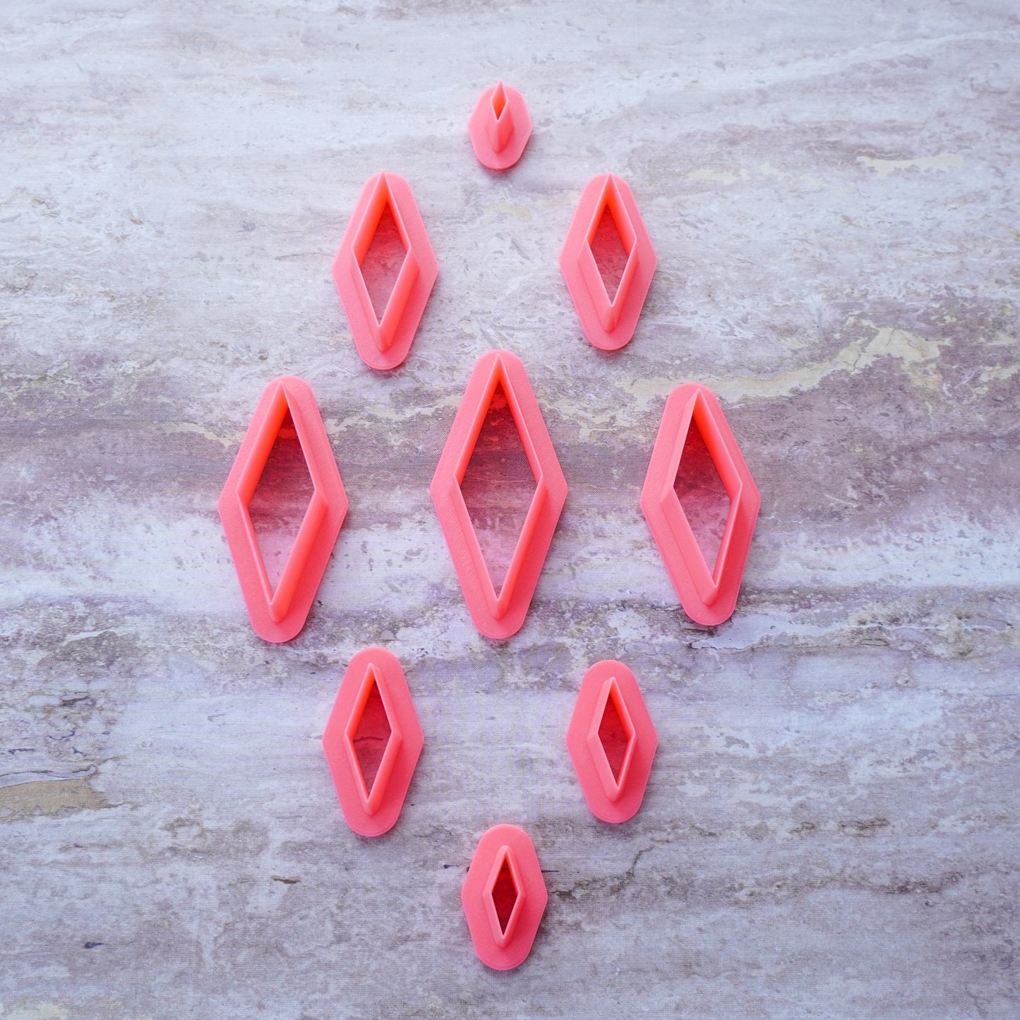 Narrow Rhombus Clay Cutter