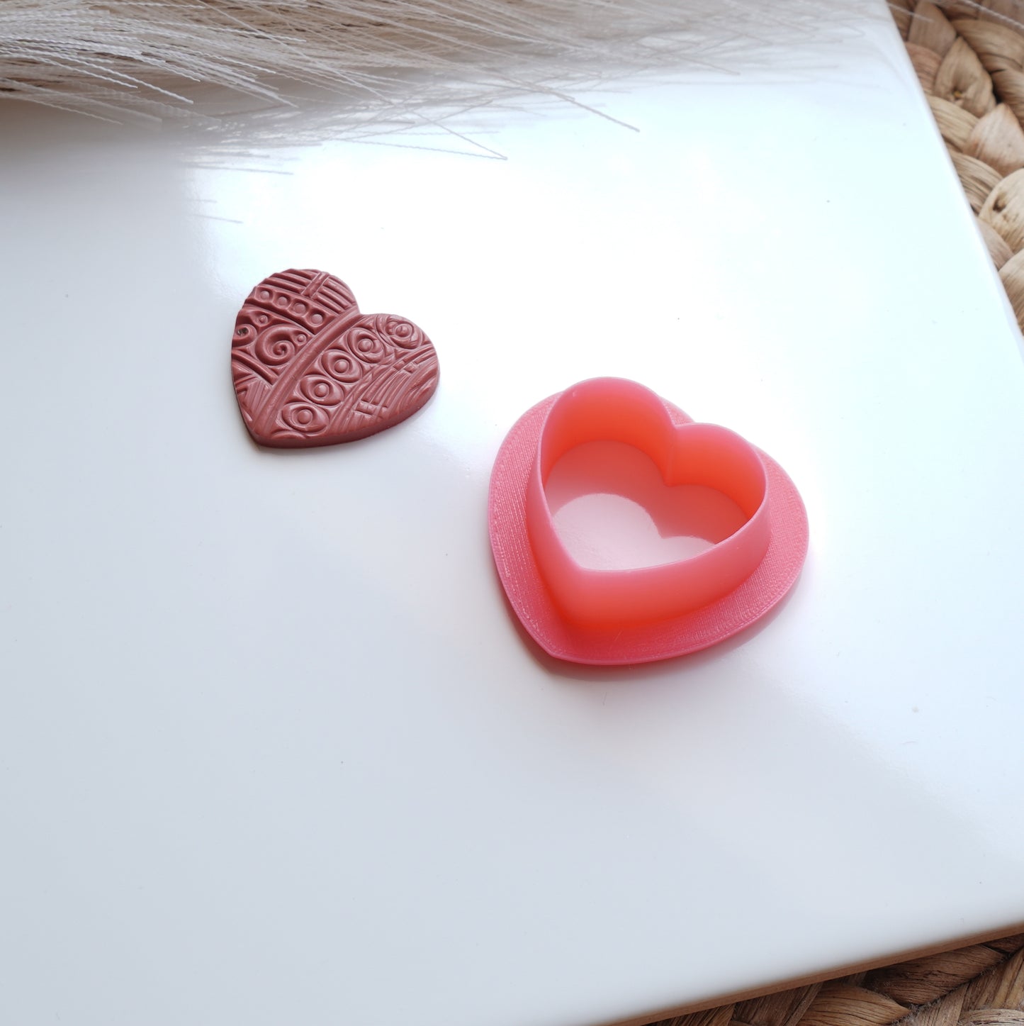 Puffy Heart Clay Cutter – Valentine’s Day Shape for Earrings, Charms & More