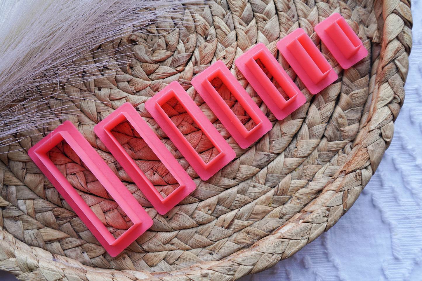 Rectangle Ratio Clay Cutter – 1:4 Geometric Shape for Modern Jewelry