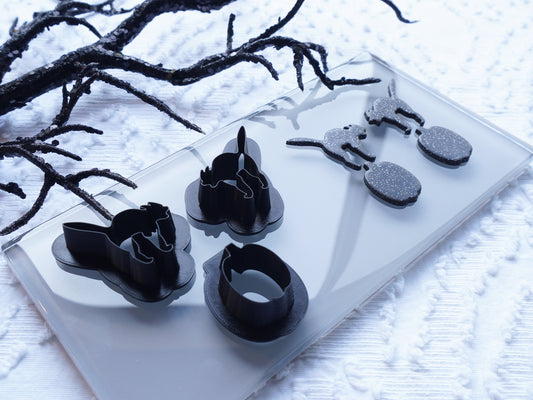 Scaredy Cat Pumpkin Dangle Clay Cutter Set