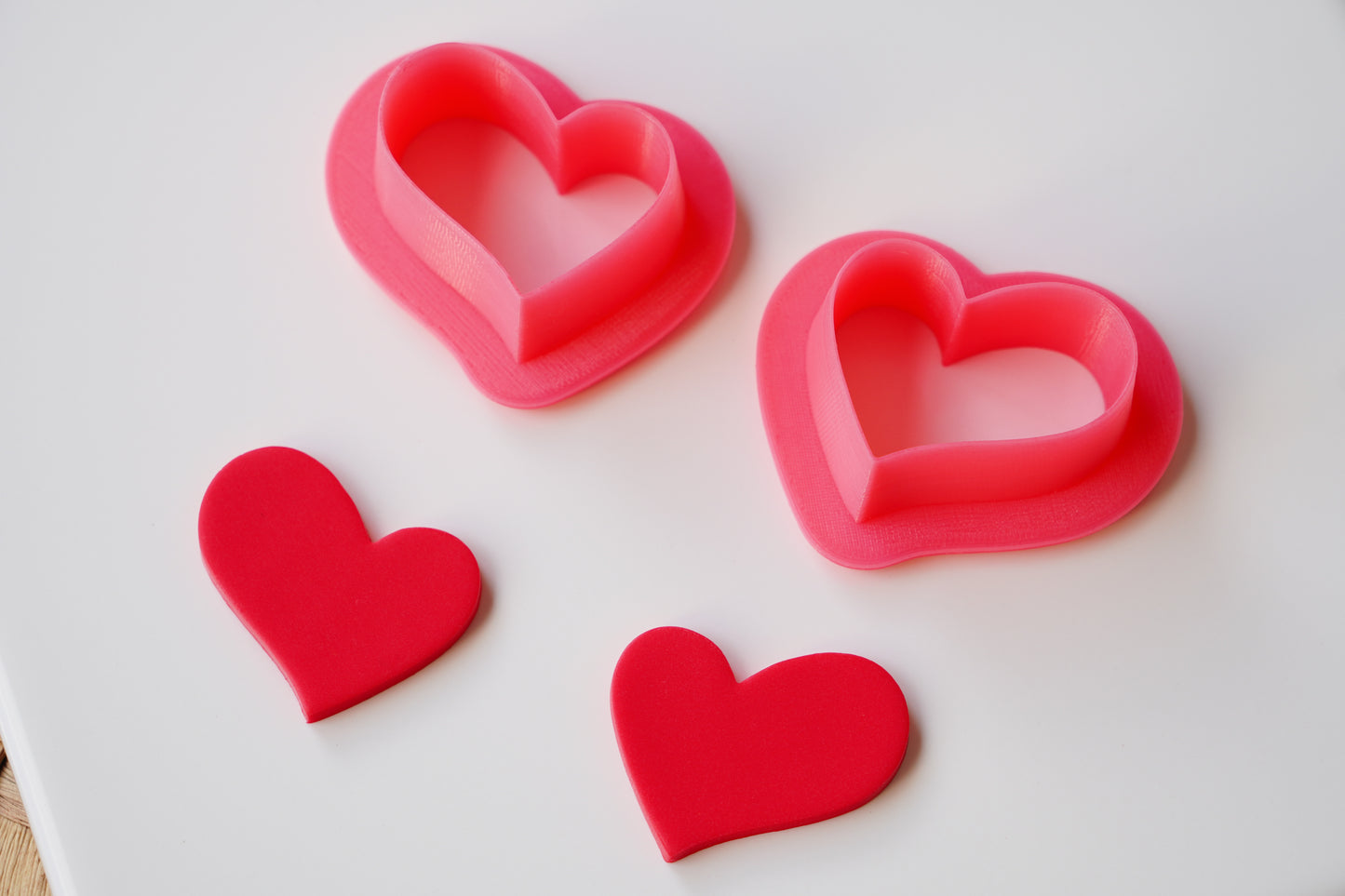 Heart E Clay Cutter Set (Mirrored)