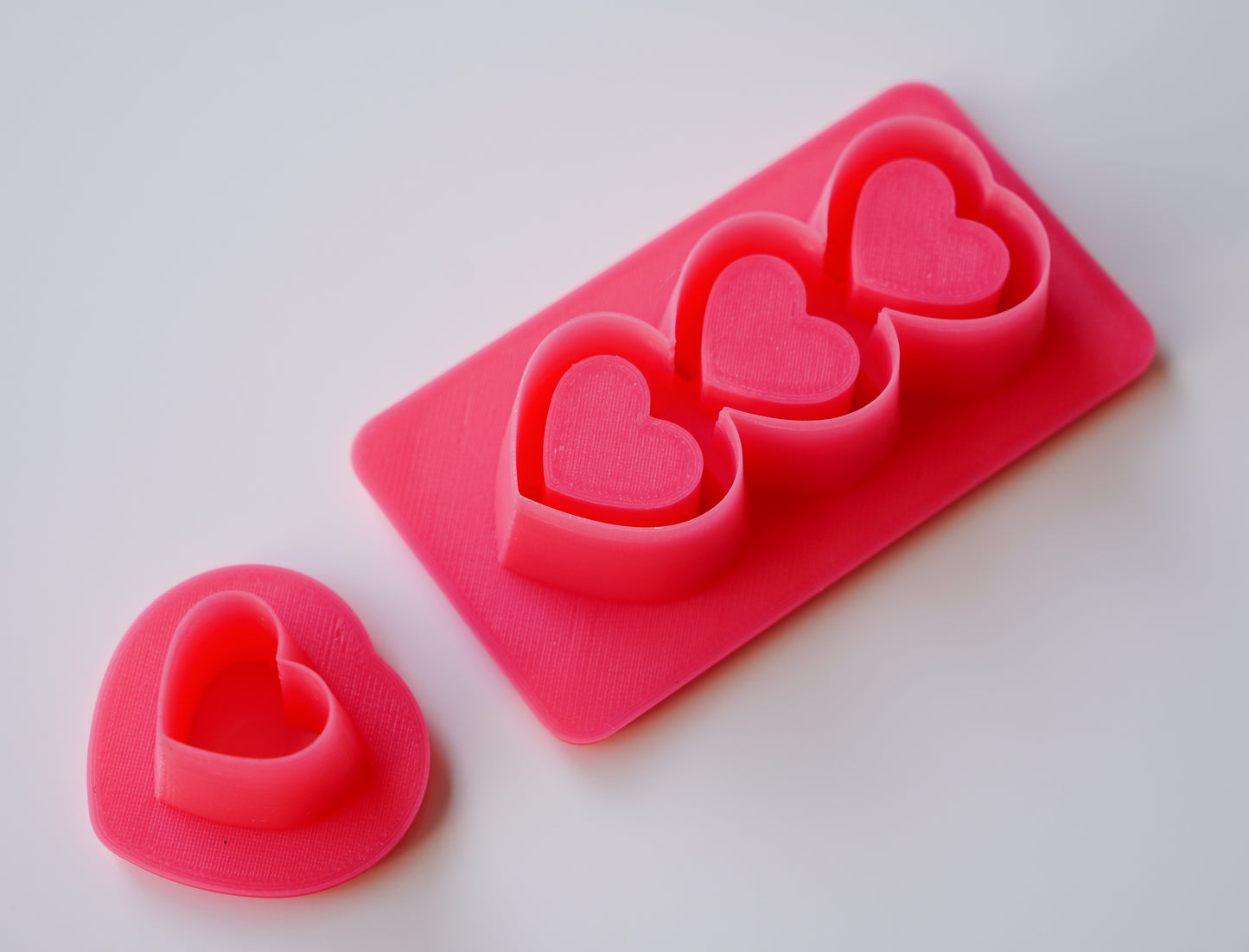 Hearts in Harmony Clay Cutter – Triple Heart Bezel Design