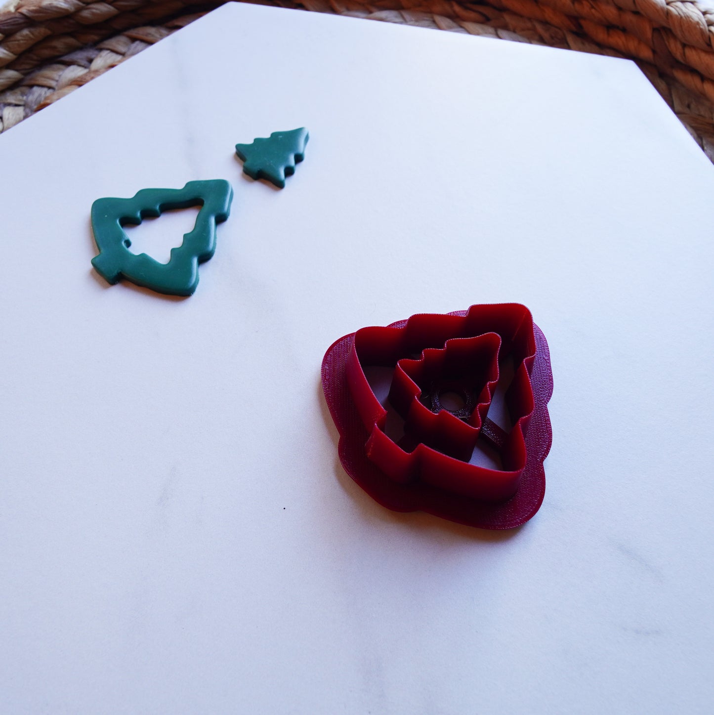 Linzer Christmas Tree Clay Cutter Set – Holiday Polymer Clay Tool