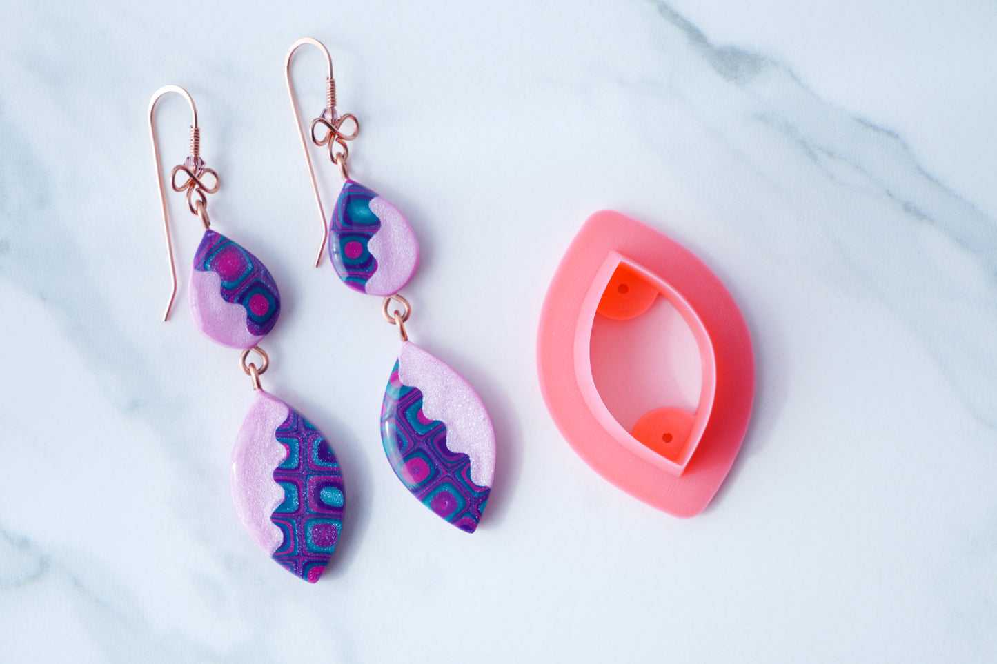 Mandorla Clay Cutter – Elegant Almond Shape Polymer Clay Tool