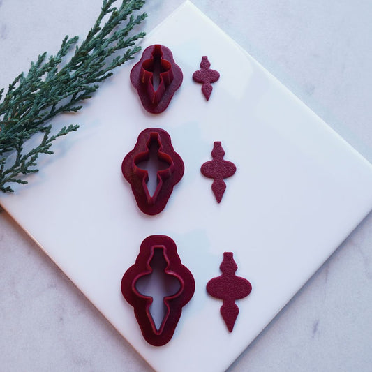 Mistletoe Magic Finial Ornament Clay Cutter