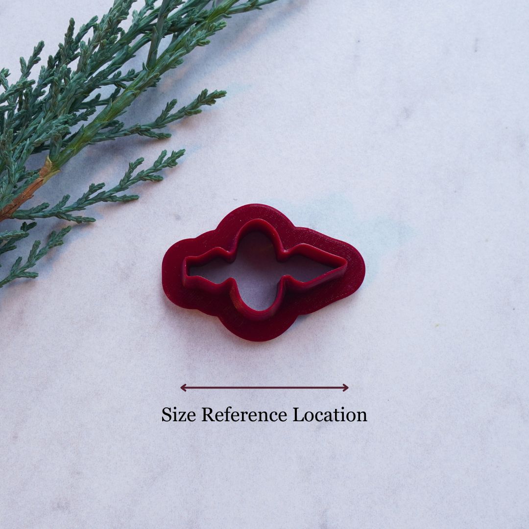 Mistletoe Magic Finial Ornament Clay Cutter