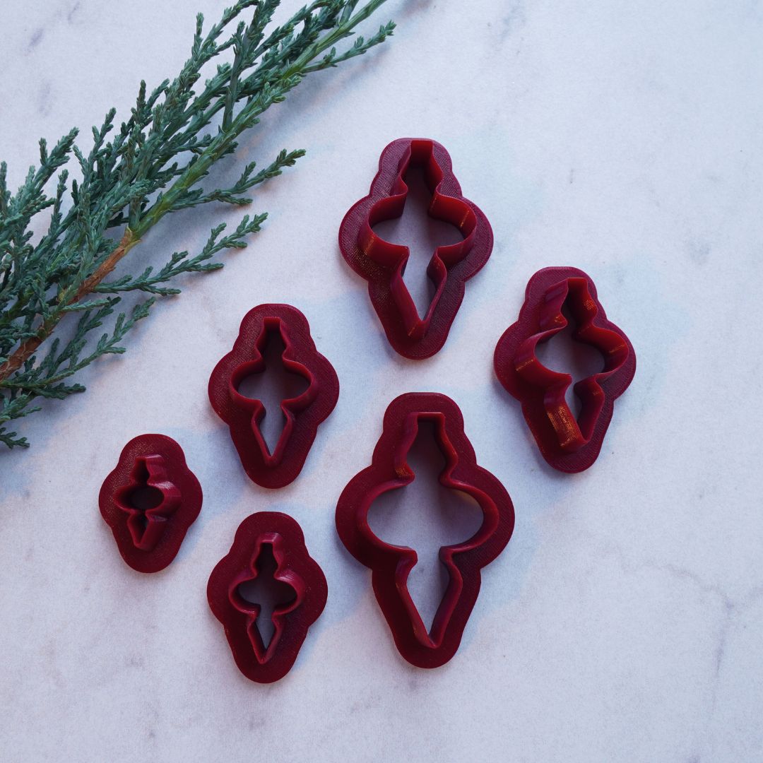 Mistletoe Magic Finial Ornament Clay Cutter