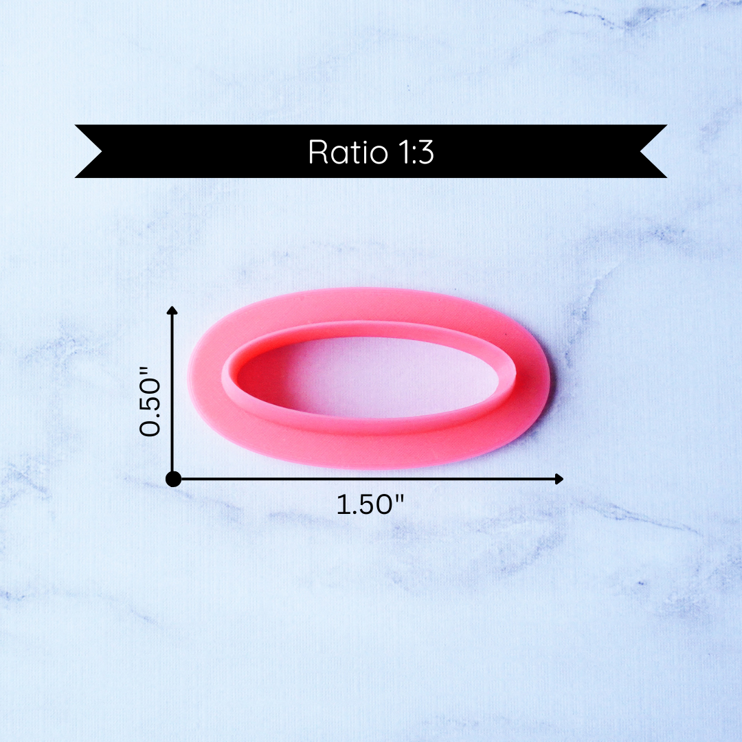 Oval Clay Cutter - 1:3 Ratio