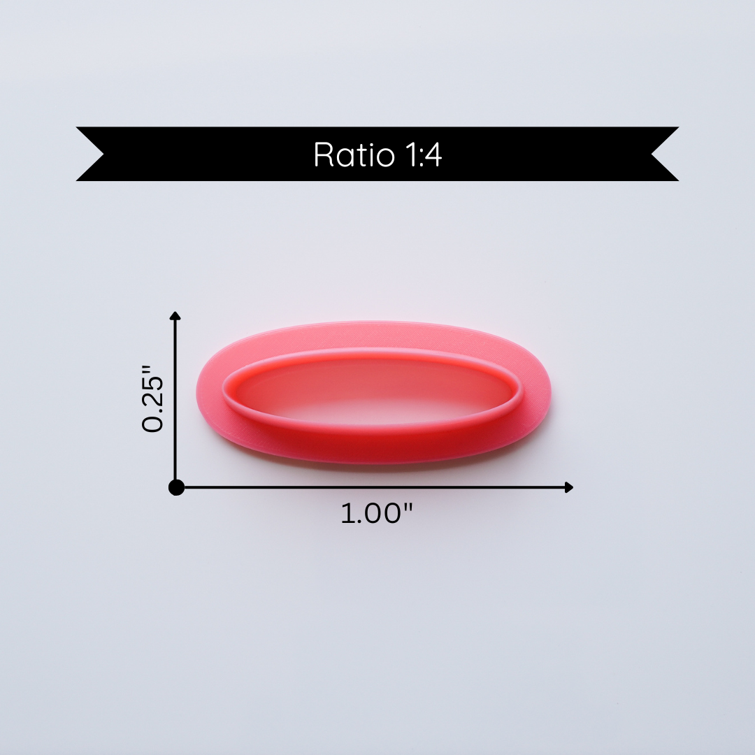 Oval Clay Cutter - 1:4 Ratio