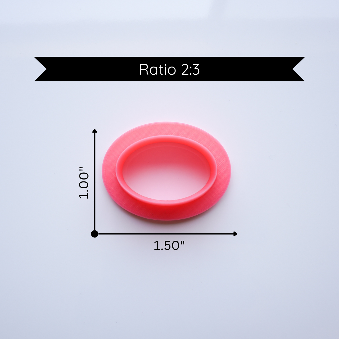 Oval Clay Cutter - 2:3 Ratio