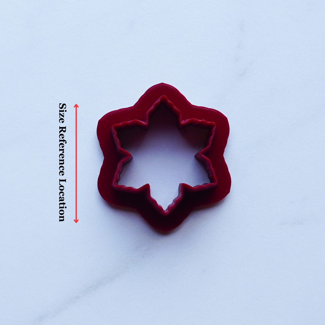 Snowflake Polymer Clay Cutter – Intricate Winter Design