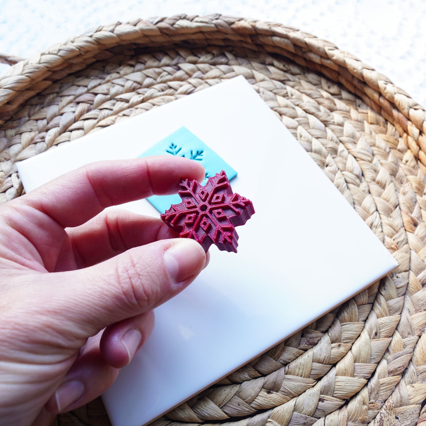 Frosted Snowflake Stamp