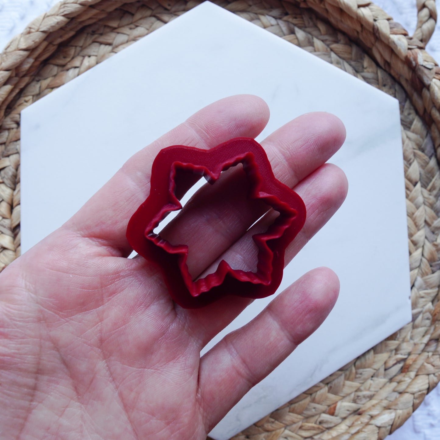 Snowflake Polymer Clay Cutter – Intricate Winter Design