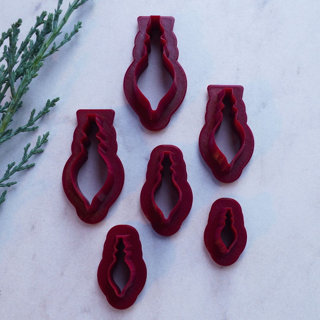 Sugarplum Finial Ornament Clay Cutter