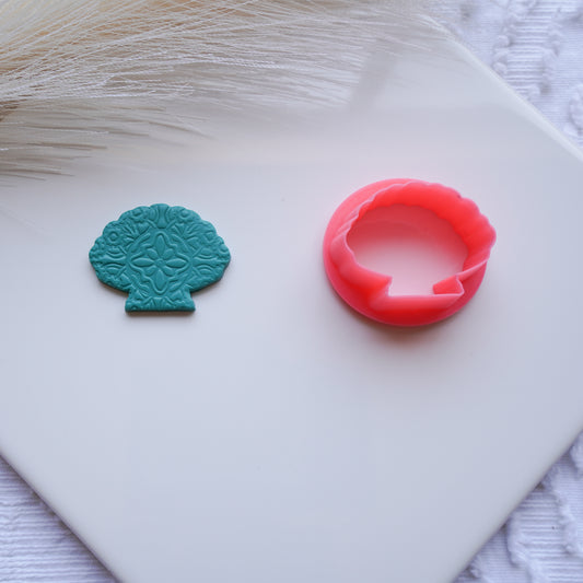 Scallop Shell Clay Cutter