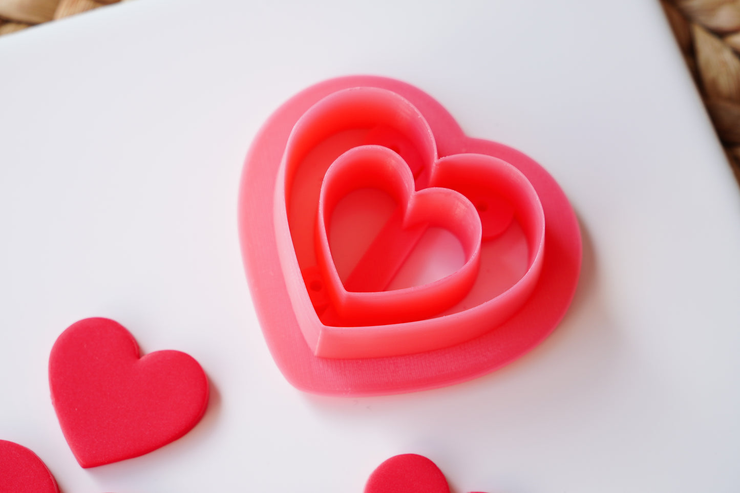Two of Hearts Clay Cutter – Romantic Heart with Inner Cutout