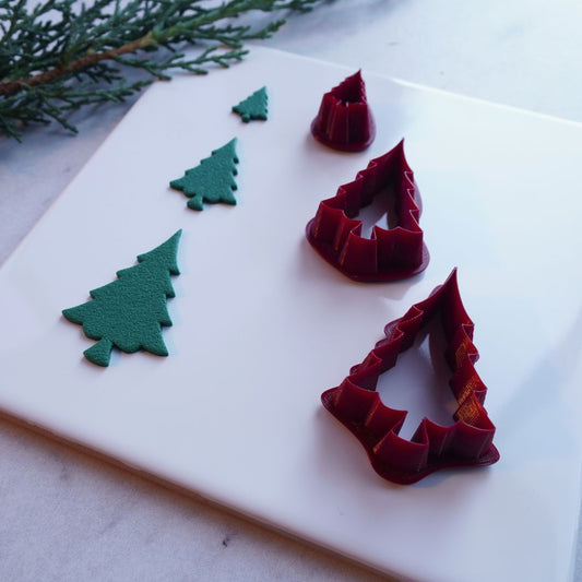 Noel Evergreen Christmas Tree Cutter – Holiday Clay Tool