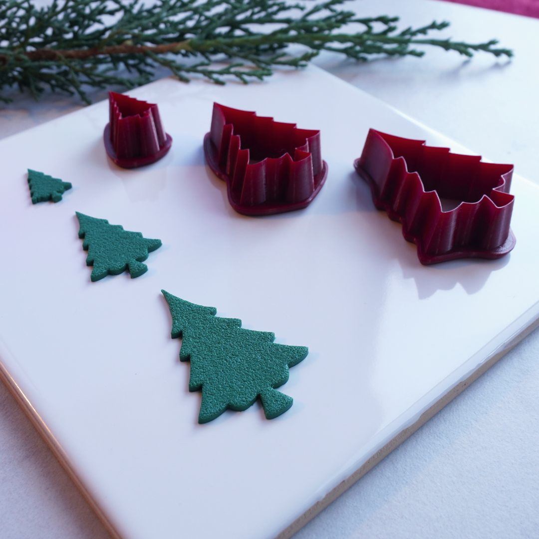 Noel Evergreen Christmas Tree Cutter – Holiday Clay Tool