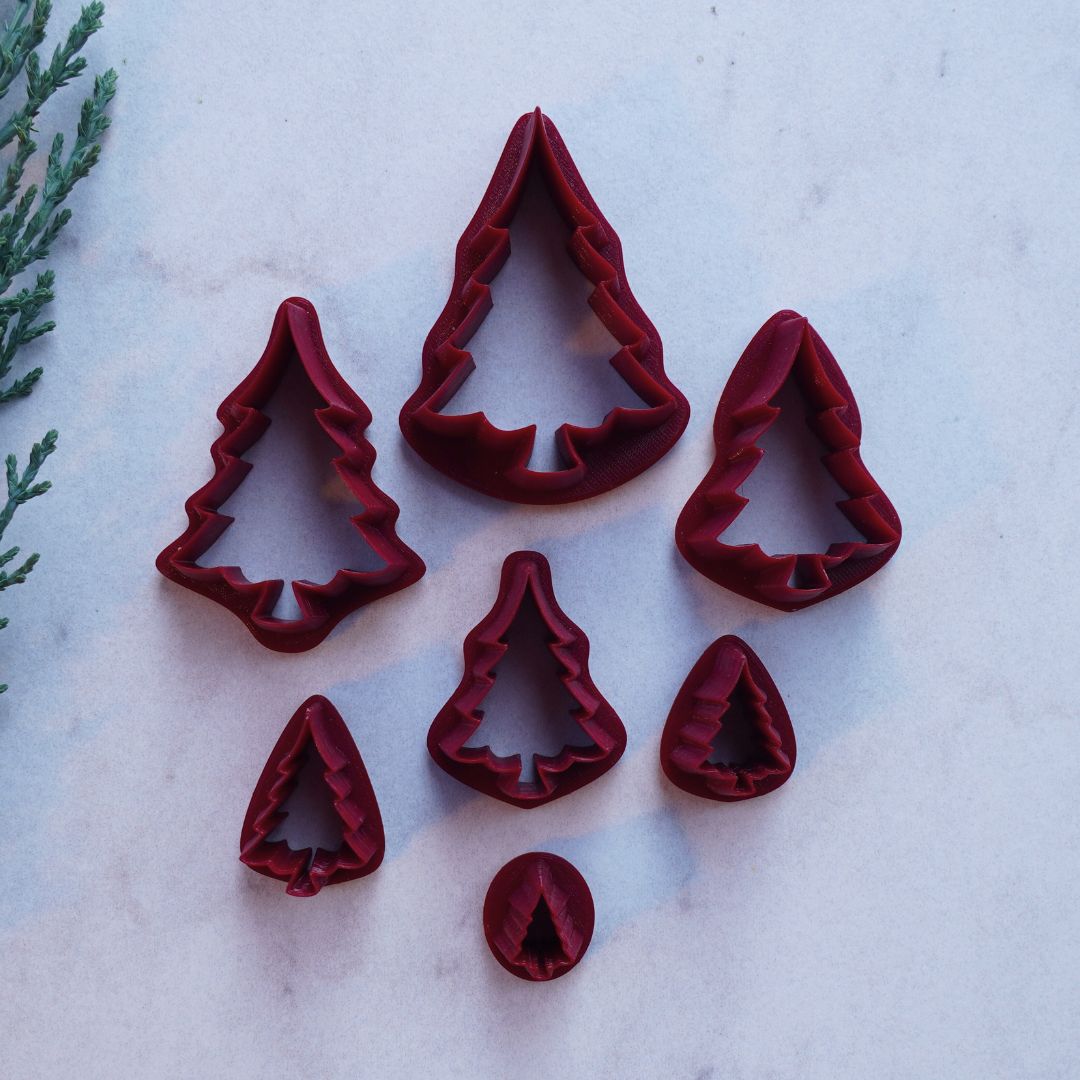 Noel Evergreen Christmas Tree Cutter – Holiday Clay Tool