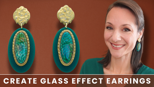 Glass Effect Polymer Clay Earrings