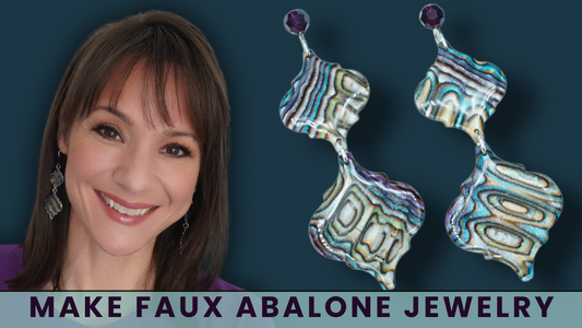Make Elegant Abalone Clay Earrings