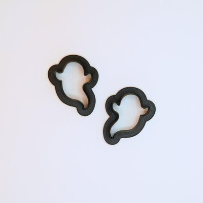 Cute Ghost Clay Cutter – Halloween Polymer Clay Jewelry Tool (Single or Mirrored Set)