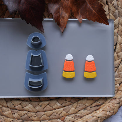 Candy Corn Clay Cutter Dangle Set