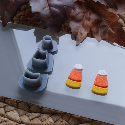 Candy Corn Clay Cutter Dangle Set