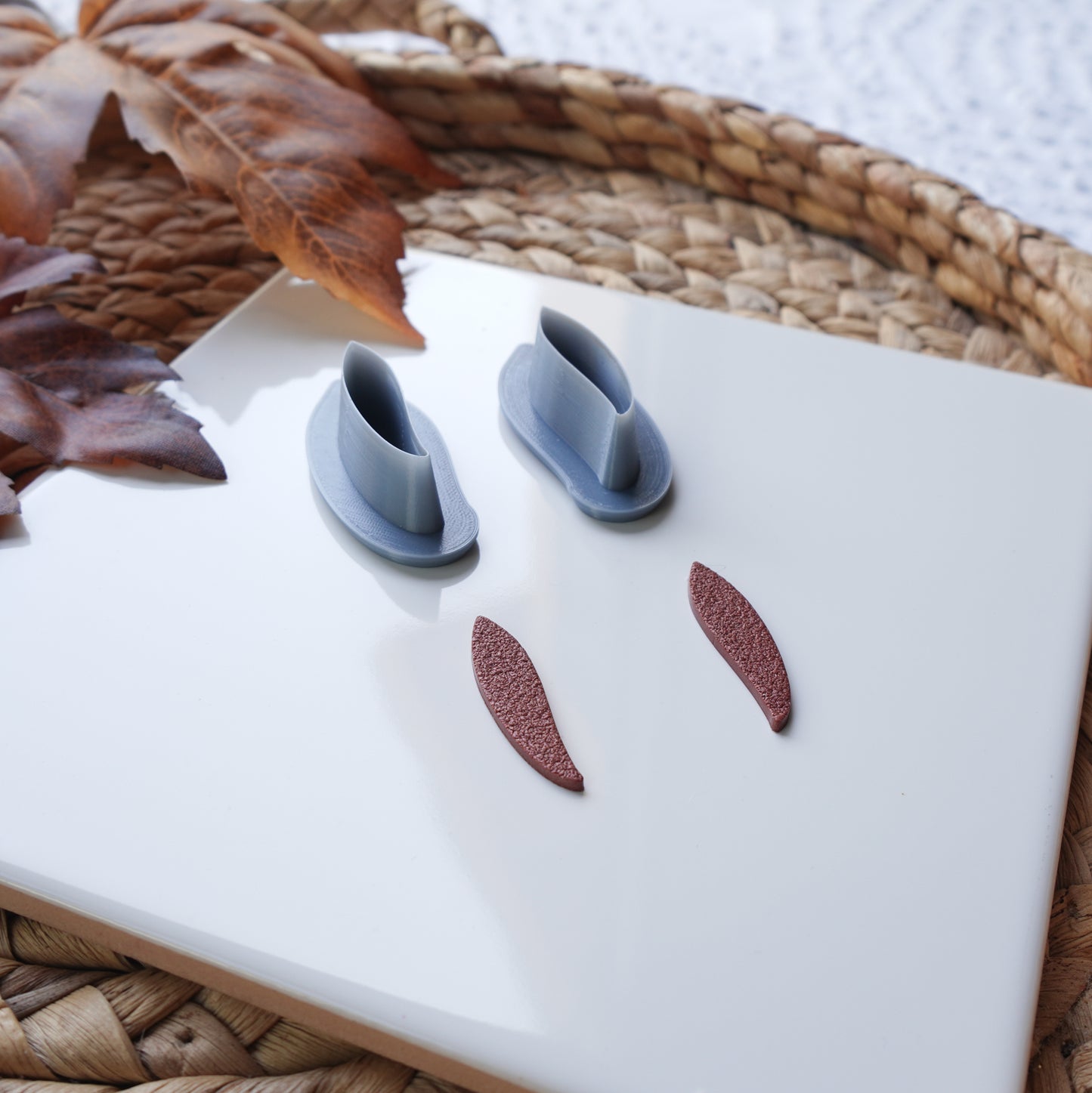 Feather Clay Cutter Set (Mirrored)
