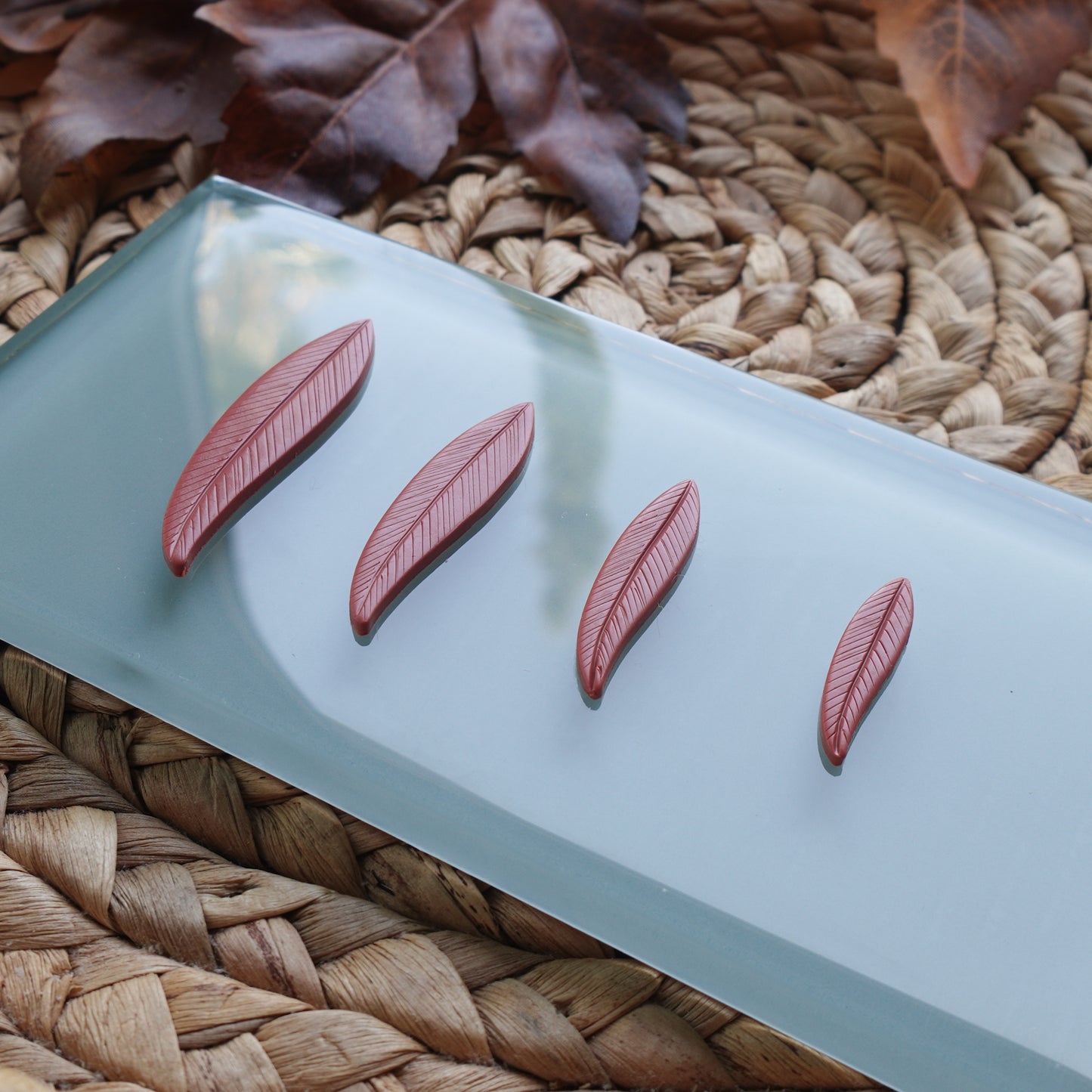 Feather Clay Cutter Set (Mirrored)
