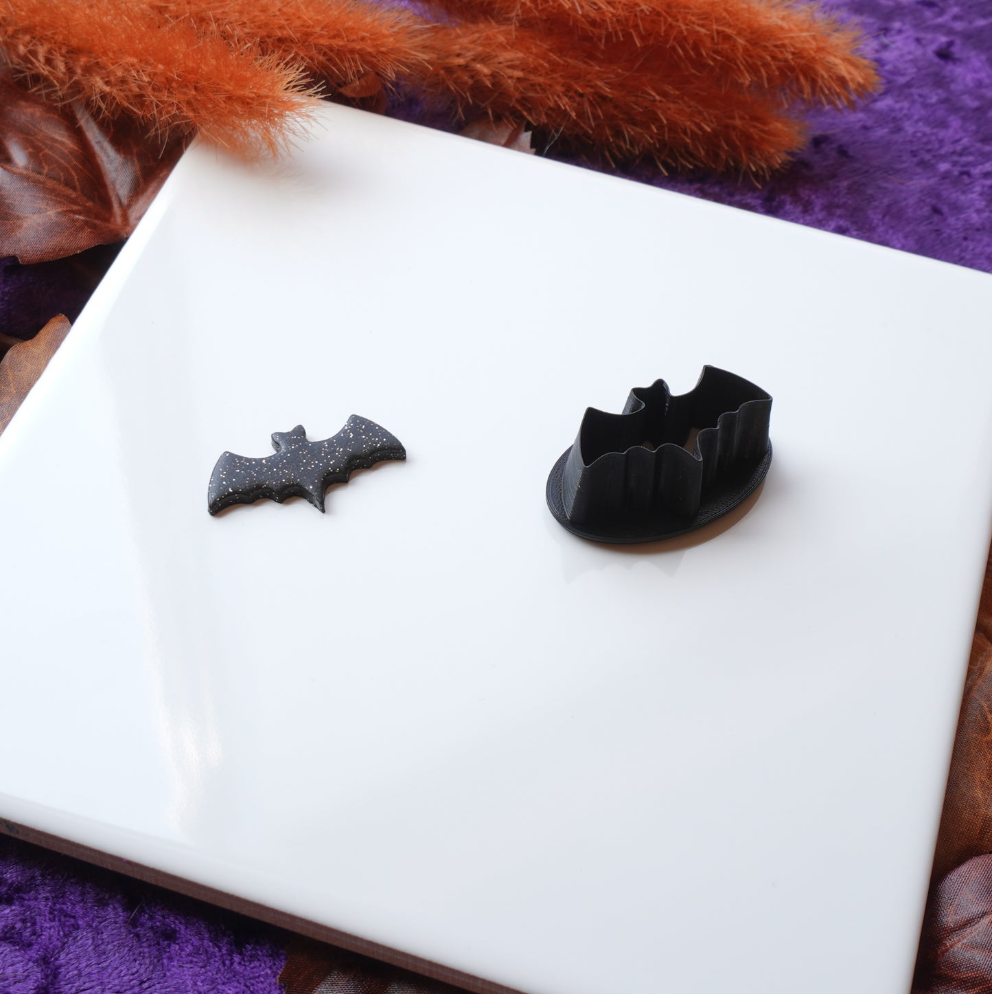 Flying Bat Polymer Clay Cutter – Halloween Jewelry Making Tool