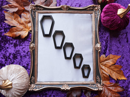 Modern Coffin Polymer Clay Cutter – Halloween Jewelry Making Tool