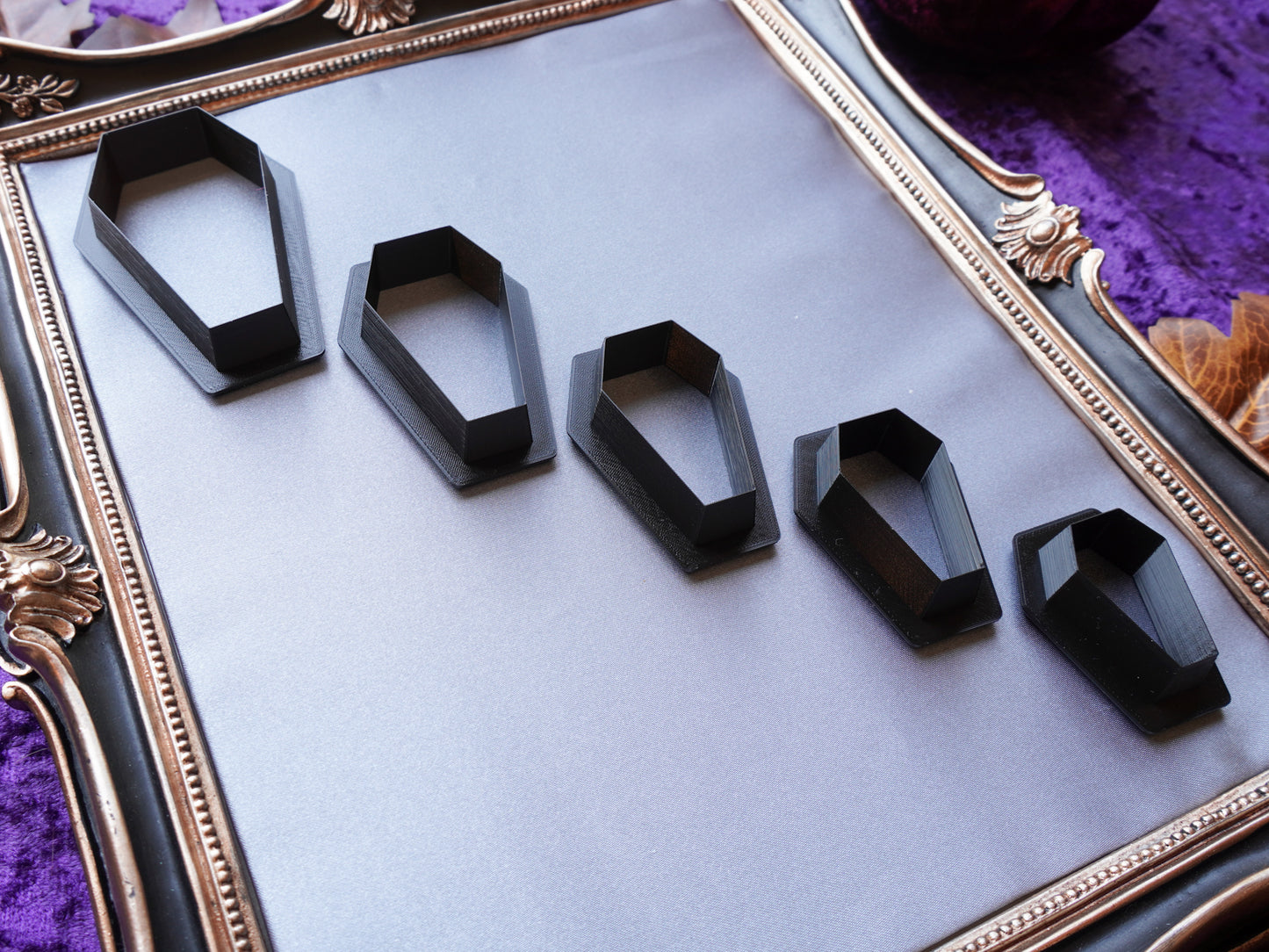 Modern Coffin Polymer Clay Cutter – Halloween Jewelry Making Tool
