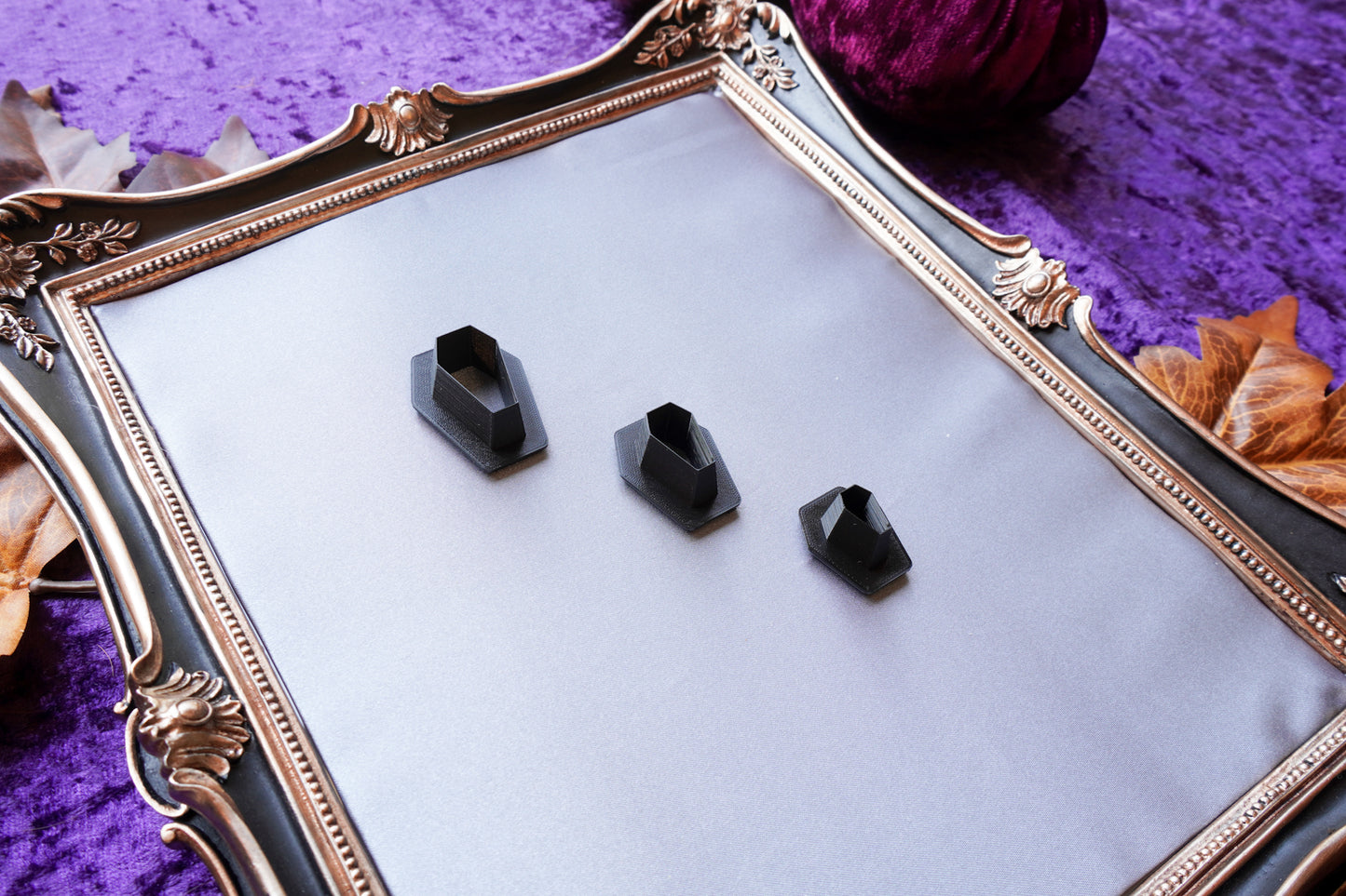 Modern Coffin Polymer Clay Cutter – Halloween Jewelry Making Tool