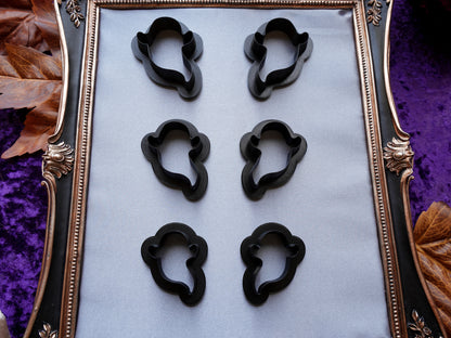 Cute Ghost Clay Cutter – Halloween Polymer Clay Jewelry Tool (Single or Mirrored Set)