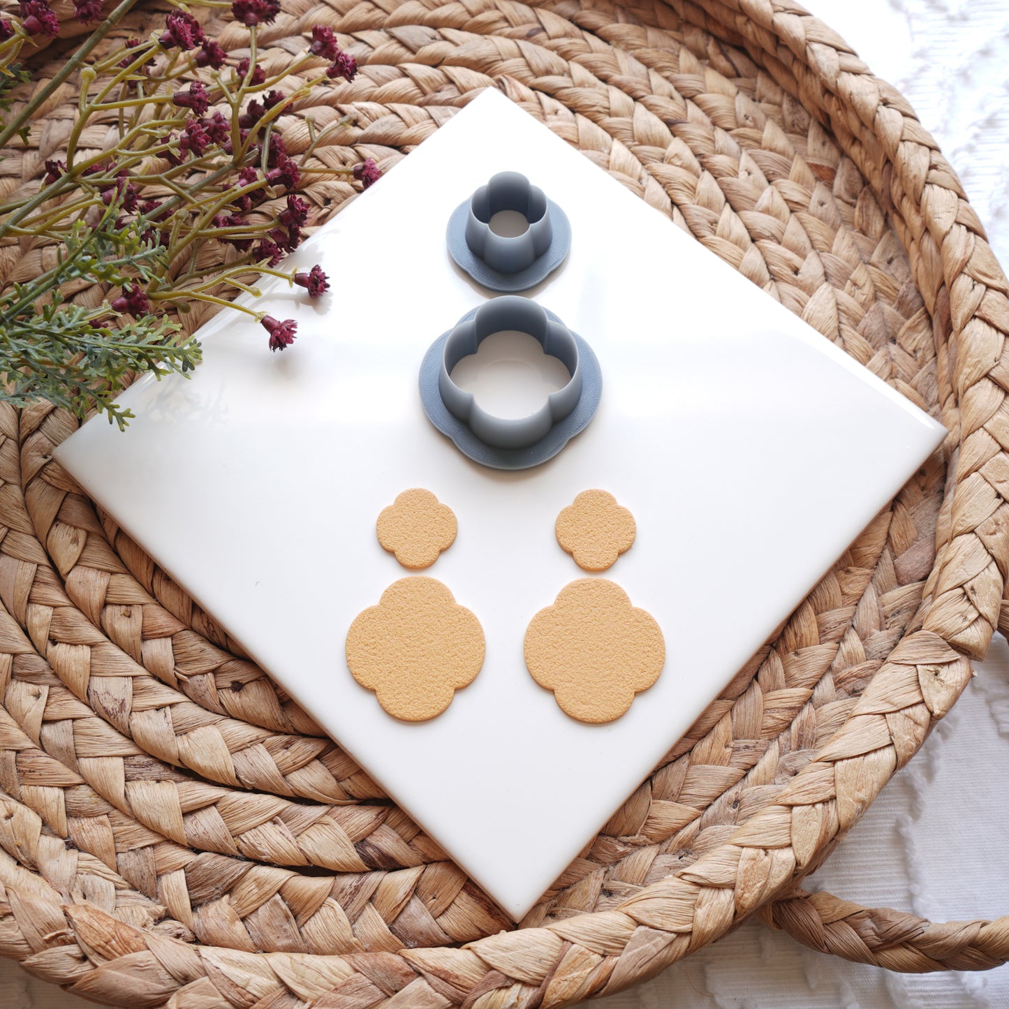 Italian Flower Dangle Clay Cutter Set