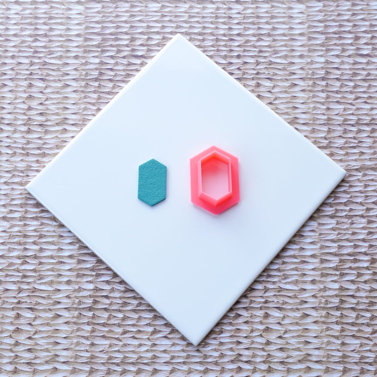 Elongated Hexagon Clay Cutter
